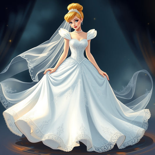 Cinderella in a wedding gown