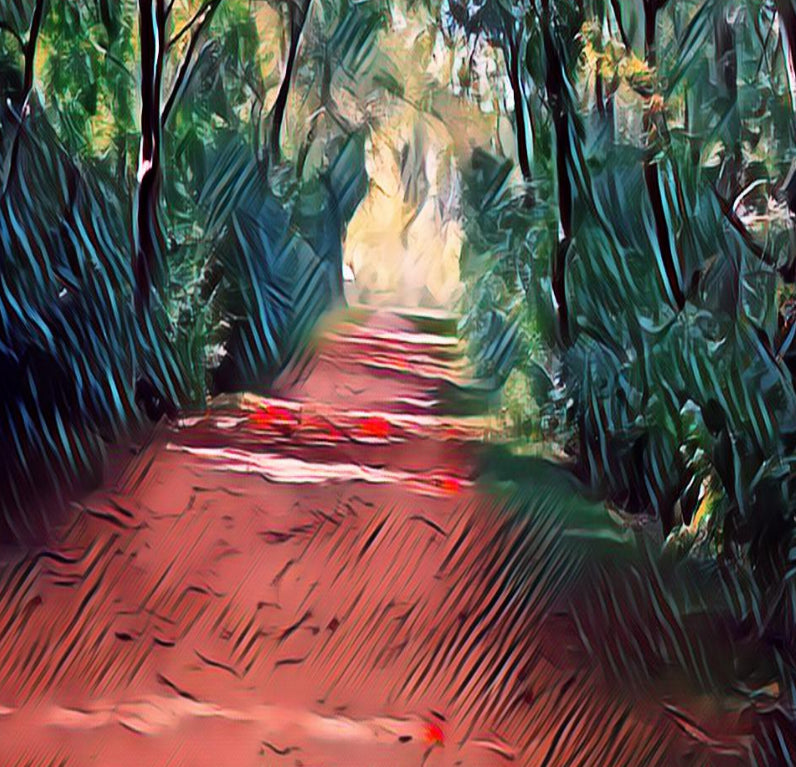 Oil paint path