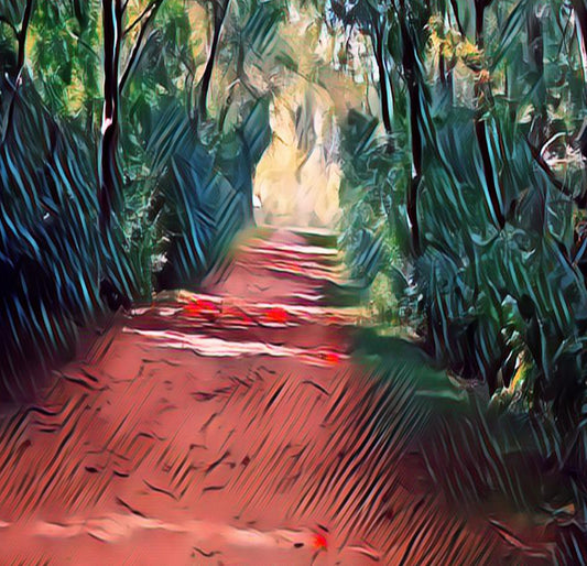 Oil paint path